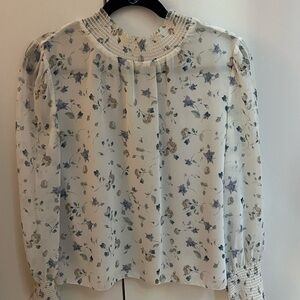 Long sleeve floral blouse